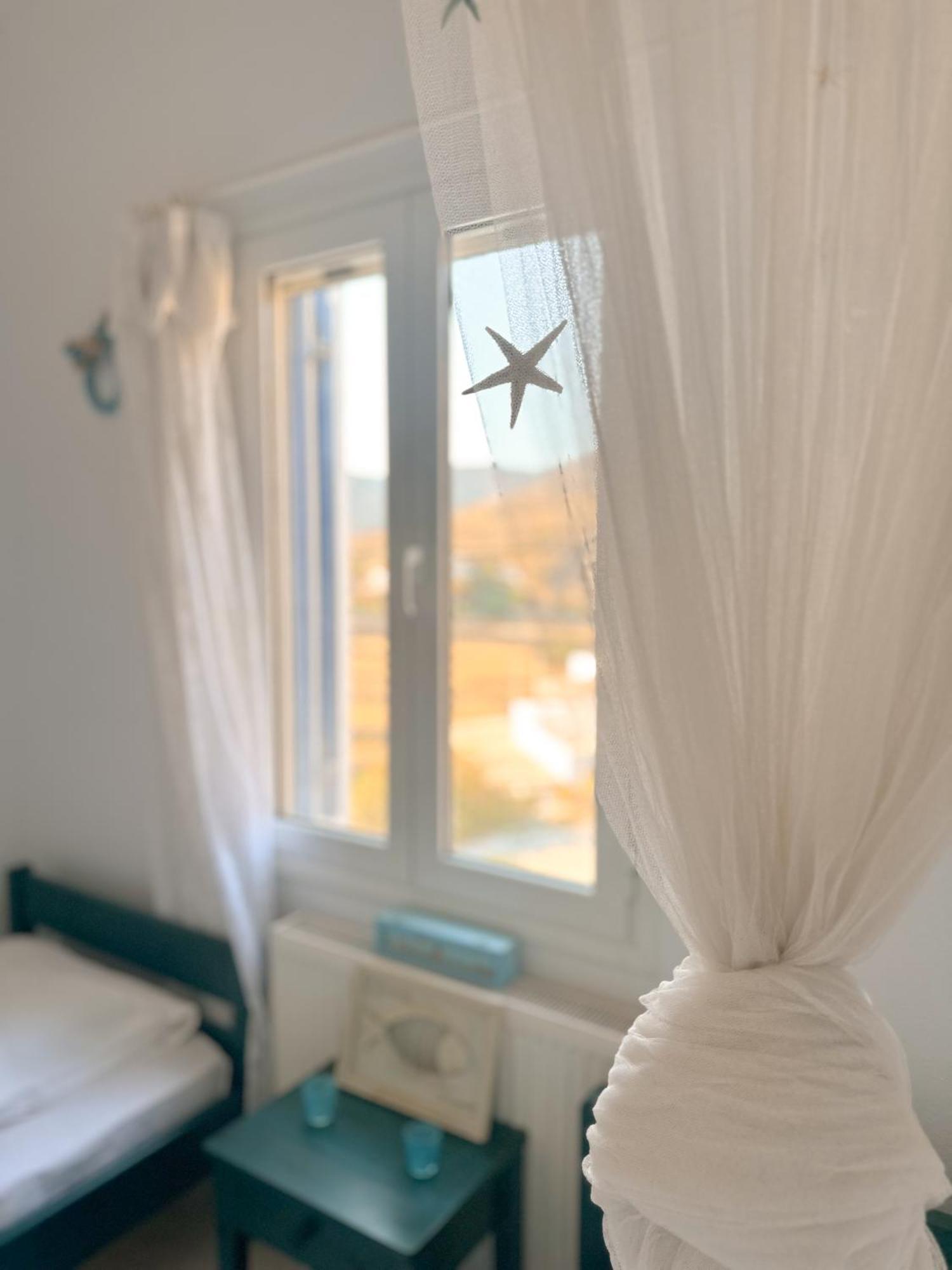 Blue Orison House Tinos For 5 Persons With Seaview Villa Perastra ภายนอก รูปภาพ