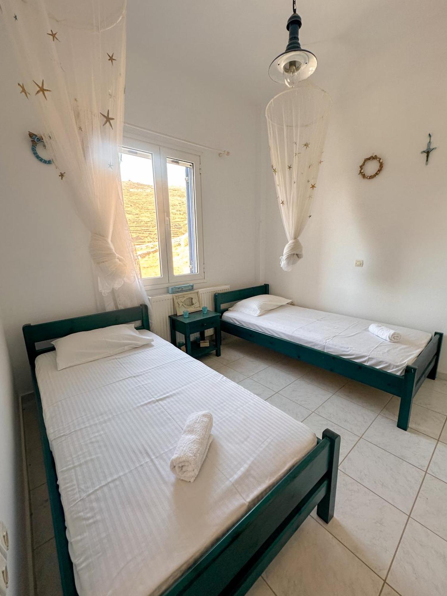 Blue Orison House Tinos For 5 Persons With Seaview Villa Perastra ภายนอก รูปภาพ