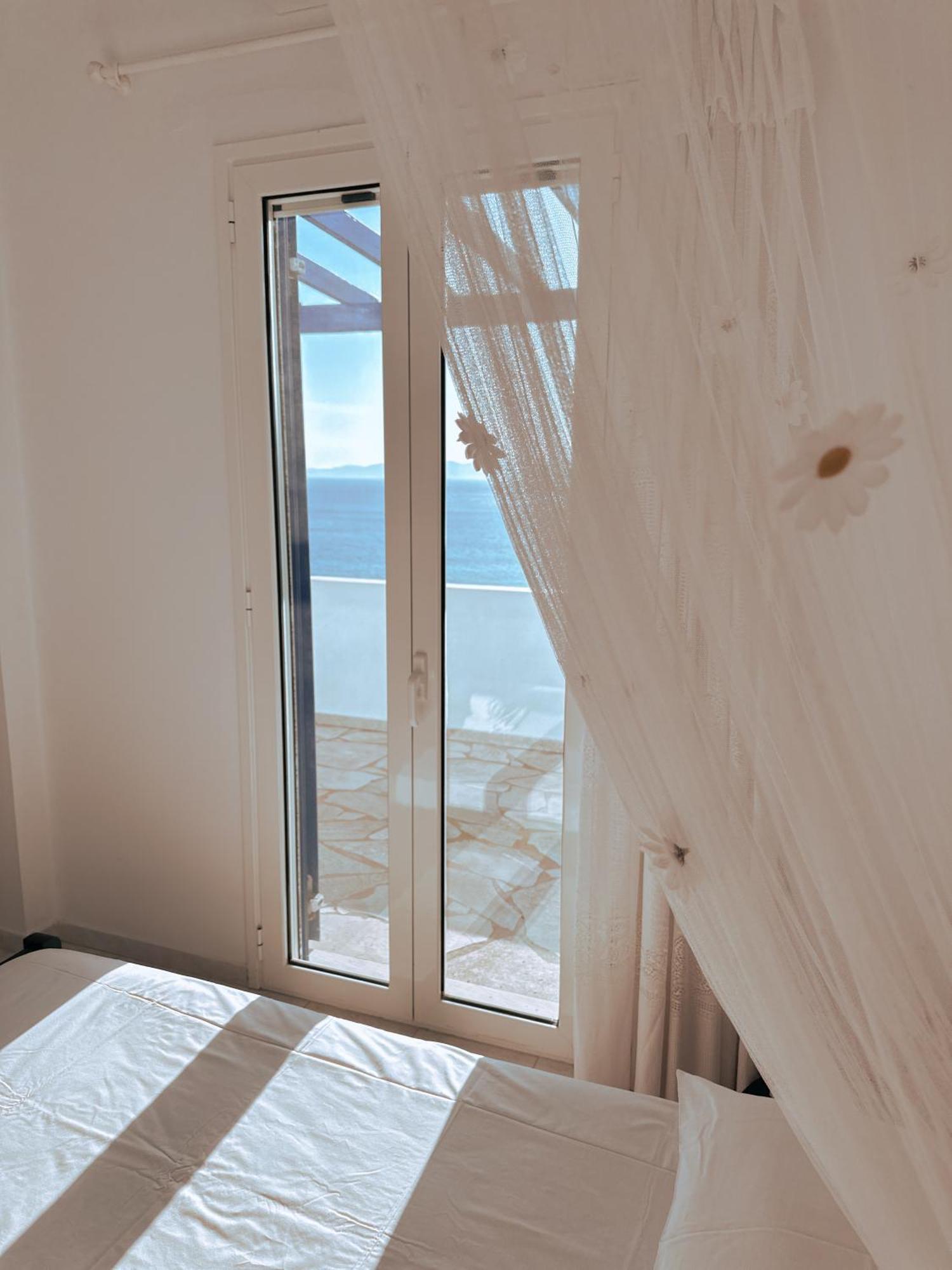 Blue Orison House Tinos For 5 Persons With Seaview Villa Perastra ภายนอก รูปภาพ