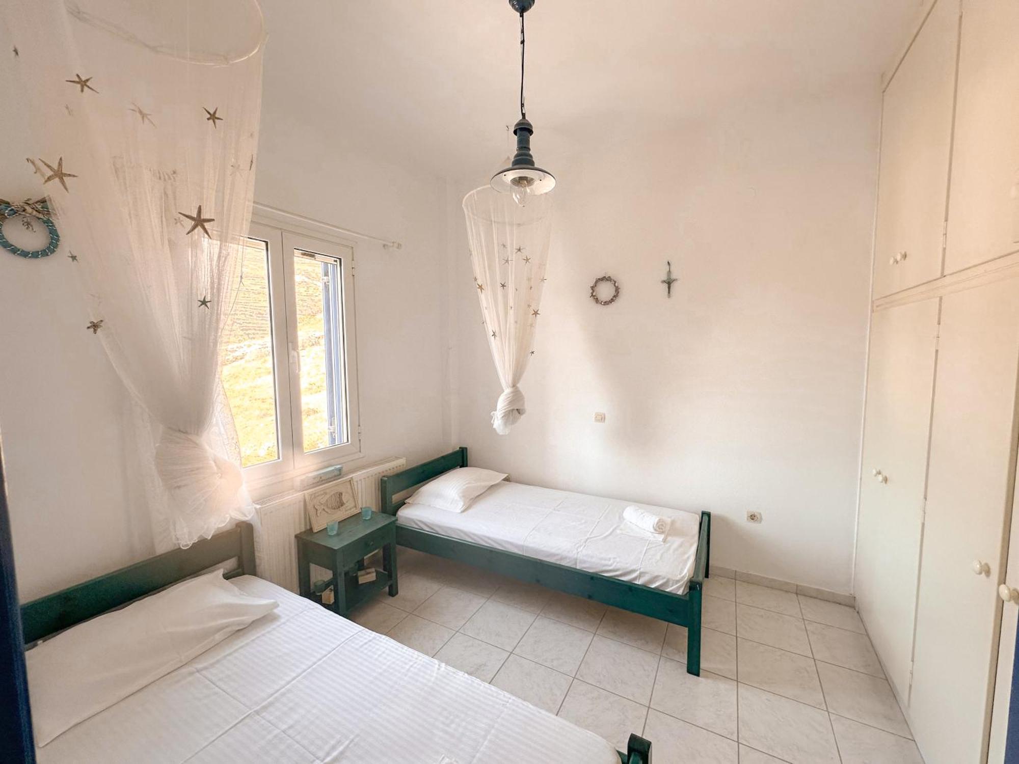 Blue Orison House Tinos For 5 Persons With Seaview Villa Perastra ภายนอก รูปภาพ